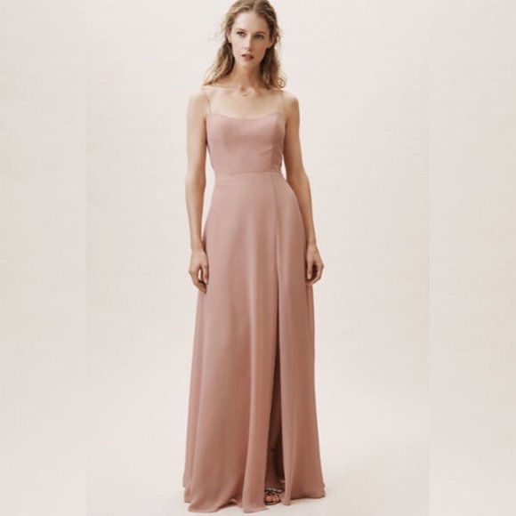 Jenny Yoo Dresses & Skirts - Jenny Yoo Kiara Bow Back Chiffon Evening Dress 4